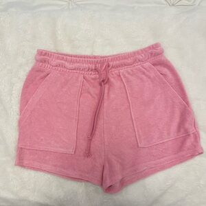 Zara Pink Terrycloth Shorts